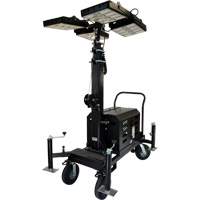 Beacon LED Four-Light Tower, Diesel/Electric, 800 Watts, 120000 Lumens, 17' High OCP Construction Supplies