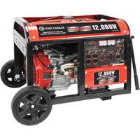 Electric Start Gas Generator with Wheel Kit, 12000 W Surge, 9000 W Rated, 120 V/240 V, 31 L Tank OCP Construction Supplies