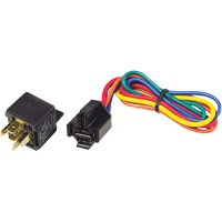 12V 5-Pin Relay & Pigtail Assembly with Mounting Bracket OCP Construction Supplies