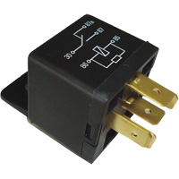 Mini relais unipolaire &agrave; une direction avec r&eacute;sistance, Prise, 40 A, 12 V OCP Construction Supplies