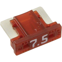 Fusible &agrave; lames pour automobiles LP de la s&eacute;rie MINI, Cartouche, 7,5 A, 58 V OCP Construction Supplies