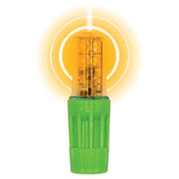Lampe &agrave; DEL tr&egrave;s lumineuse Rocket II pour les fouets d'avertissement style &agrave; douille 1156, Clignotement, Ambr&eacute;e OCP Construction Supplies