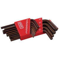 Short Arm Hex Key Set, 13 Pcs., Imperial OCP Construction Supplies