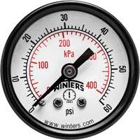 Economy Pressure Gauge, 1-1/2" , 0 - 60 psi, Back Mount, Analogue OCP Construction Supplies