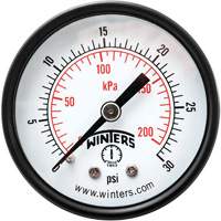 Economy Pressure Gauge, 2" , 0 - 30 psi, Back Mount, Analogue OCP Construction Supplies