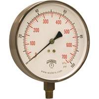 Contractor Pressure Gauge, 4-1/2" , 0 - 100 psi, Bottom Mount, Analogue OCP Construction Supplies